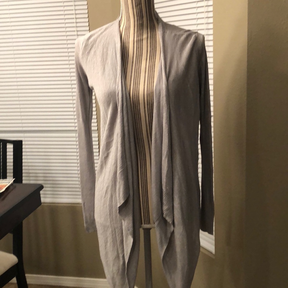 Asymmetrical Silver JLo Cardigan